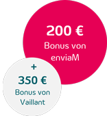550 € Bonus auf Wärmepumpen von Vaillant